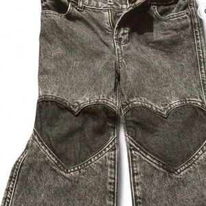 GAP Kids Gray Heart Patch Jeans